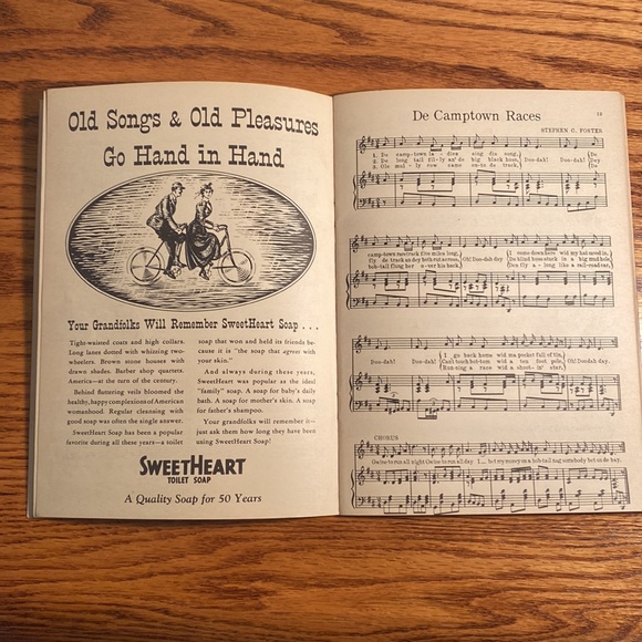Vintage song Book. “Songs Of Stephen Foster” unique old book of songs. - Picture 7 of 11